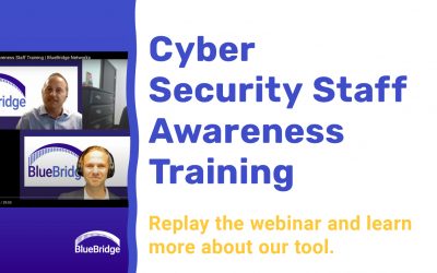 Replay: Watch our webinar on cyber security staff awareness training.